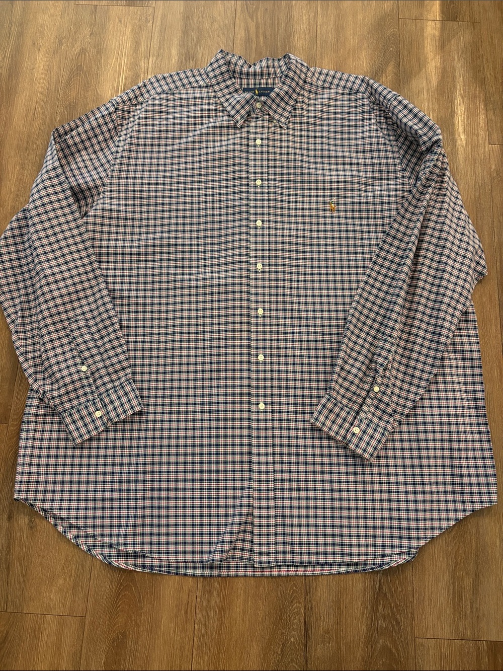 NEW Ralph Lauren Multi-Color Plaid Button-Down Shirt - size 4XL